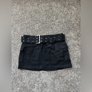 Urban Outfitters Black Mini Skirt with Belt